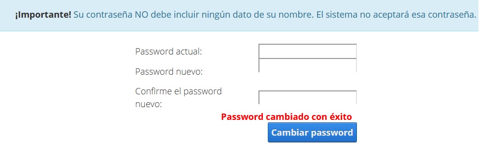 Como cambiar la contraseña de la cuenta de Correo Institucional